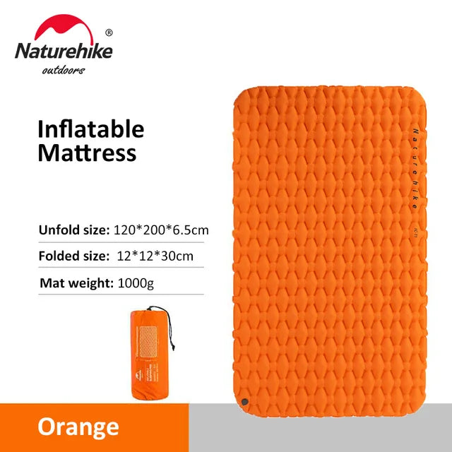 Naturehike Camping Mattress Ultralight Double Air Mattress Outdoor Folding Bed Sleeping Pad Car Travel Inflatable Mattress