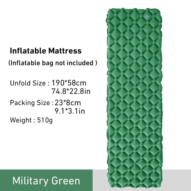 Camping Sleeping Pad Ultralight Inflatable Mattress