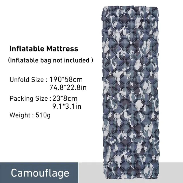 Camping Sleeping Pad Ultralight Inflatable Mattress